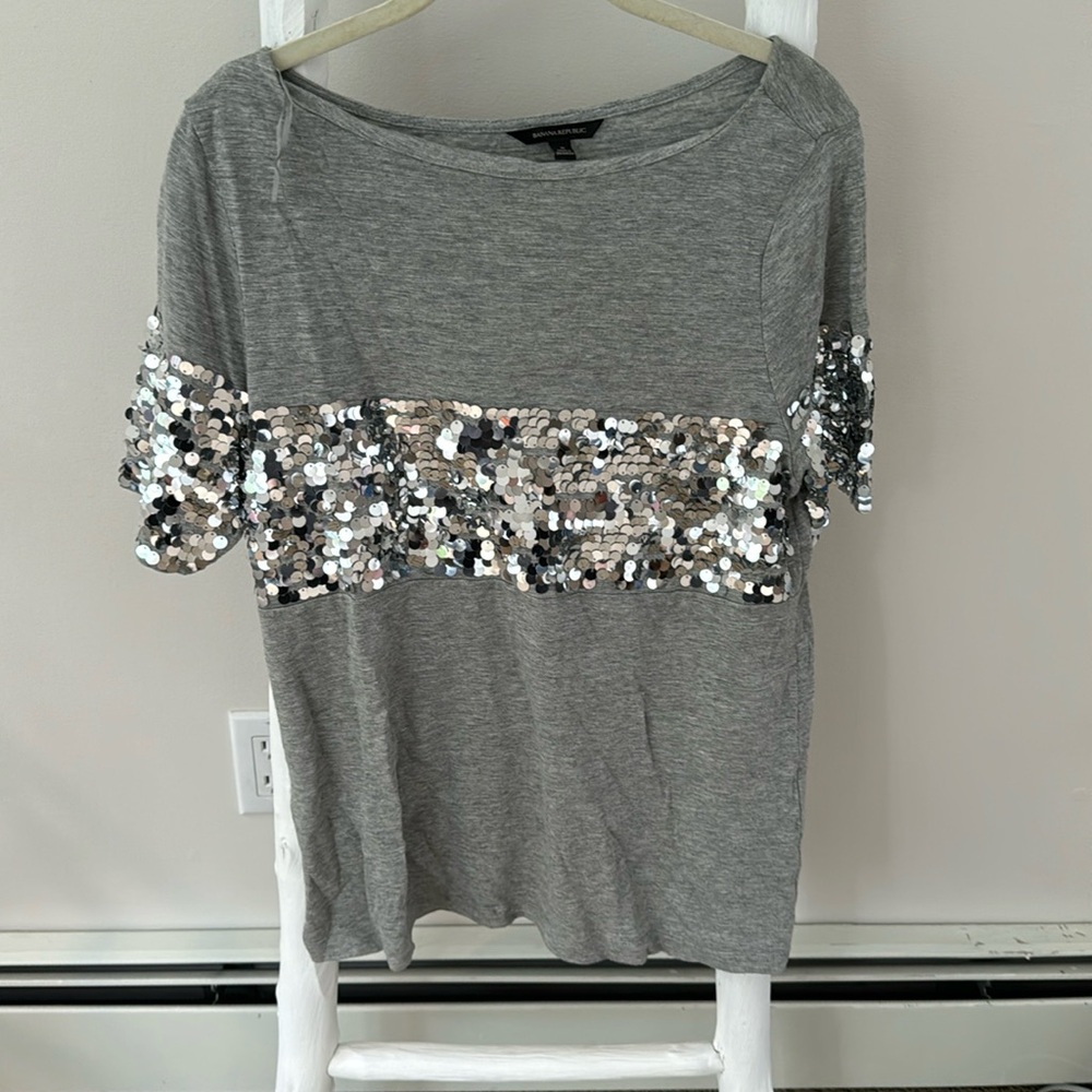 Banana Republic sequin shirt